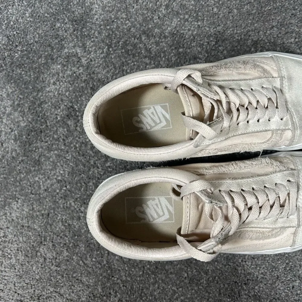 Vans Classic Slip-On Stackform Women’s Size 8 Marshmallow Cream Platform Shoes